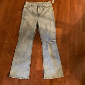 Old Navy flared distressed jeans